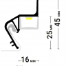 Профиль Flexy Fly 02 (ПФ-8406) парящий, в двух цветах (2м) Профиль Flexy Fly 02 (ПФ-8406) парящий, в двух цветах (2м)